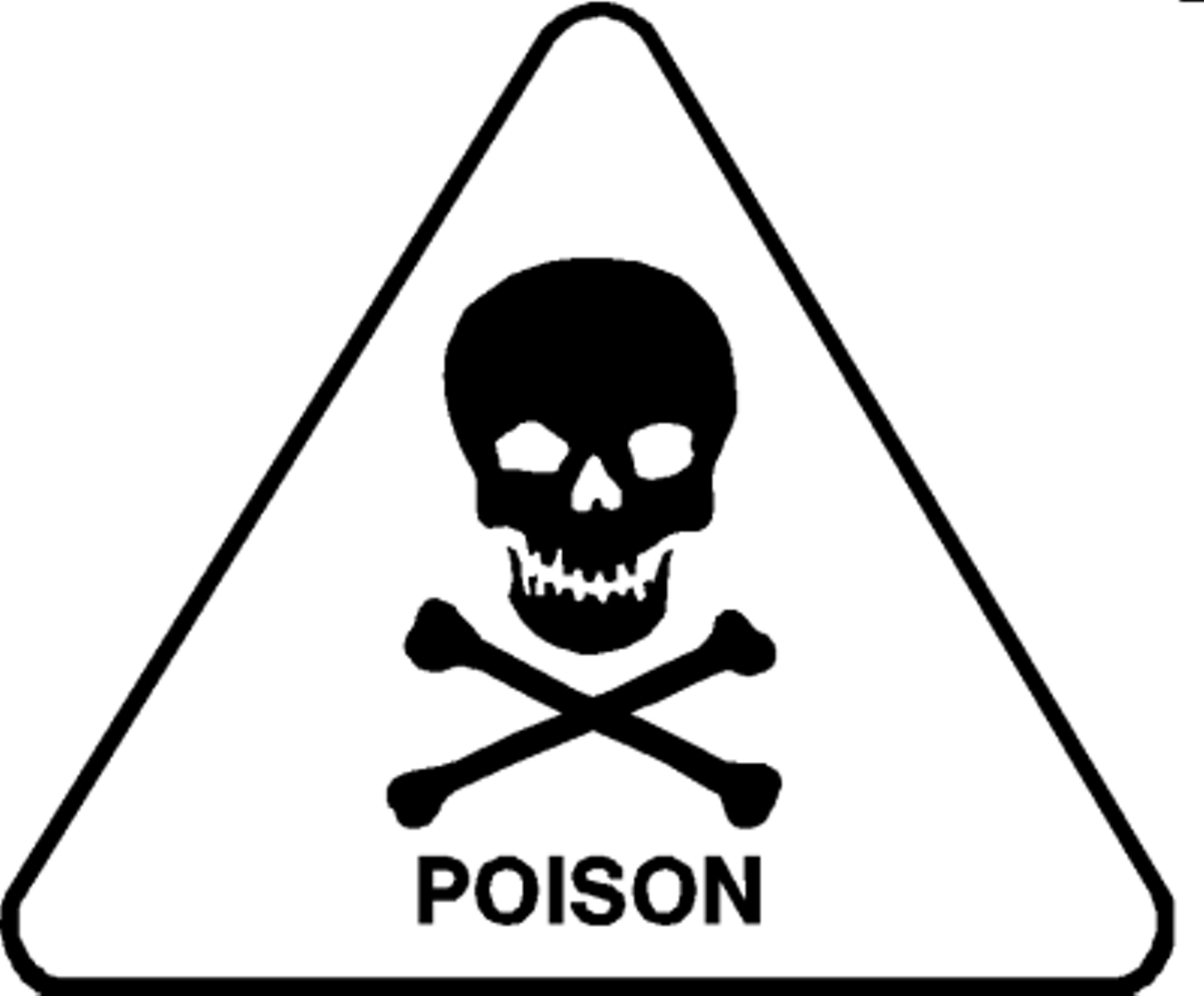 Printable Poison Sign Printable Poison Sign