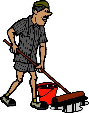 Cleaning crew clip art