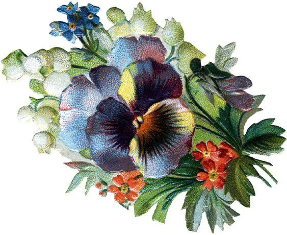 victorian flower clip art