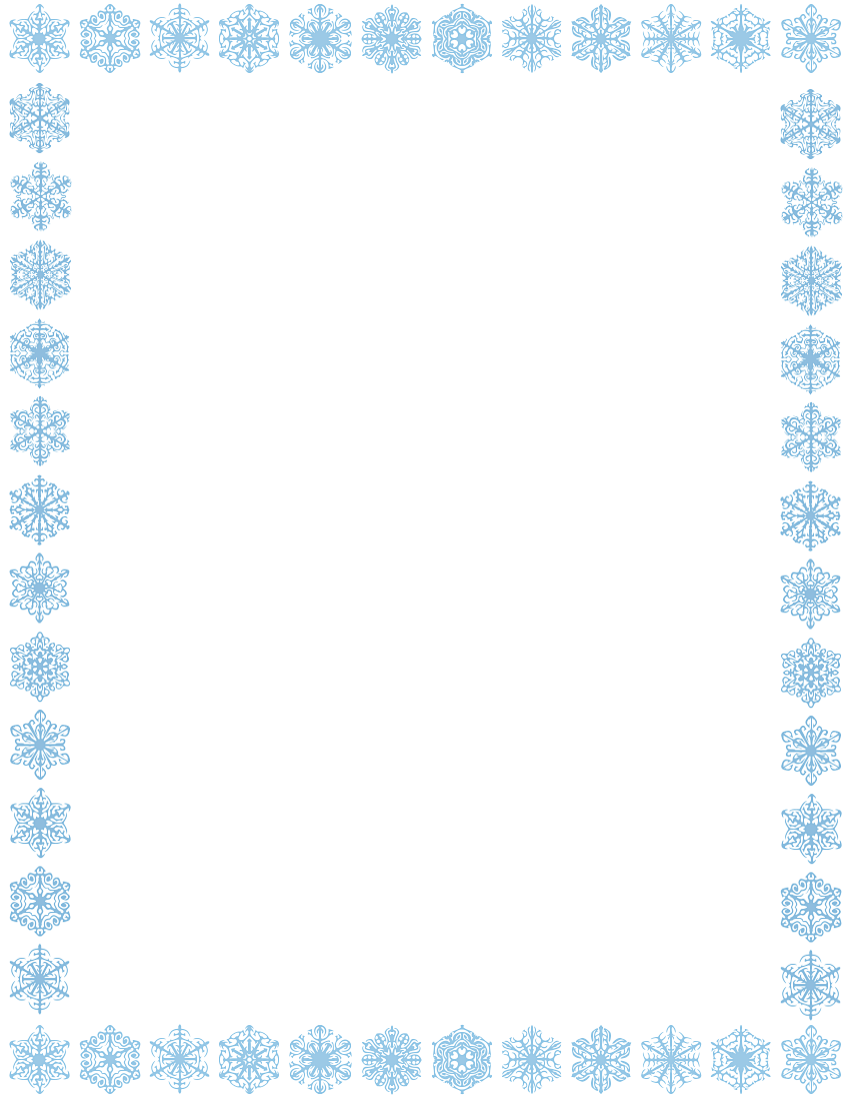 7 Best Image of Winter Border Template