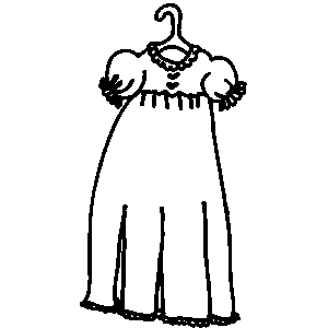 Dress shirt on hanger clipart
