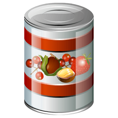 Canned food clipart transparent