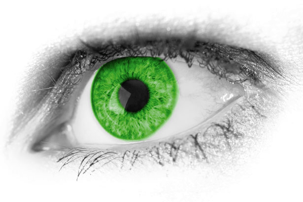 Eyes x-art green Cara Mell