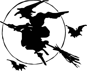 Free Black And White Halloween Clipart