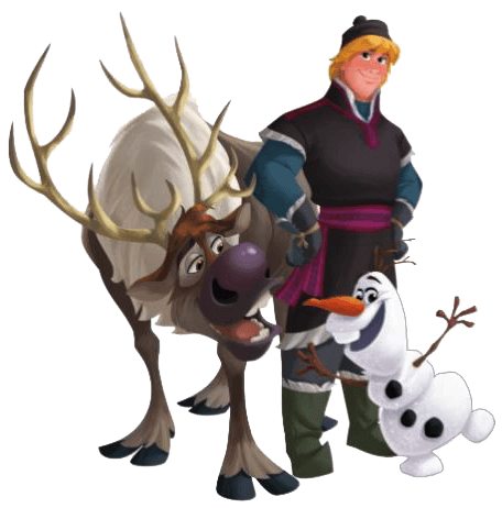 Coloring Page: Frozen Clip Art of Anna, Elsa, Kristoff, Olaf and Sven