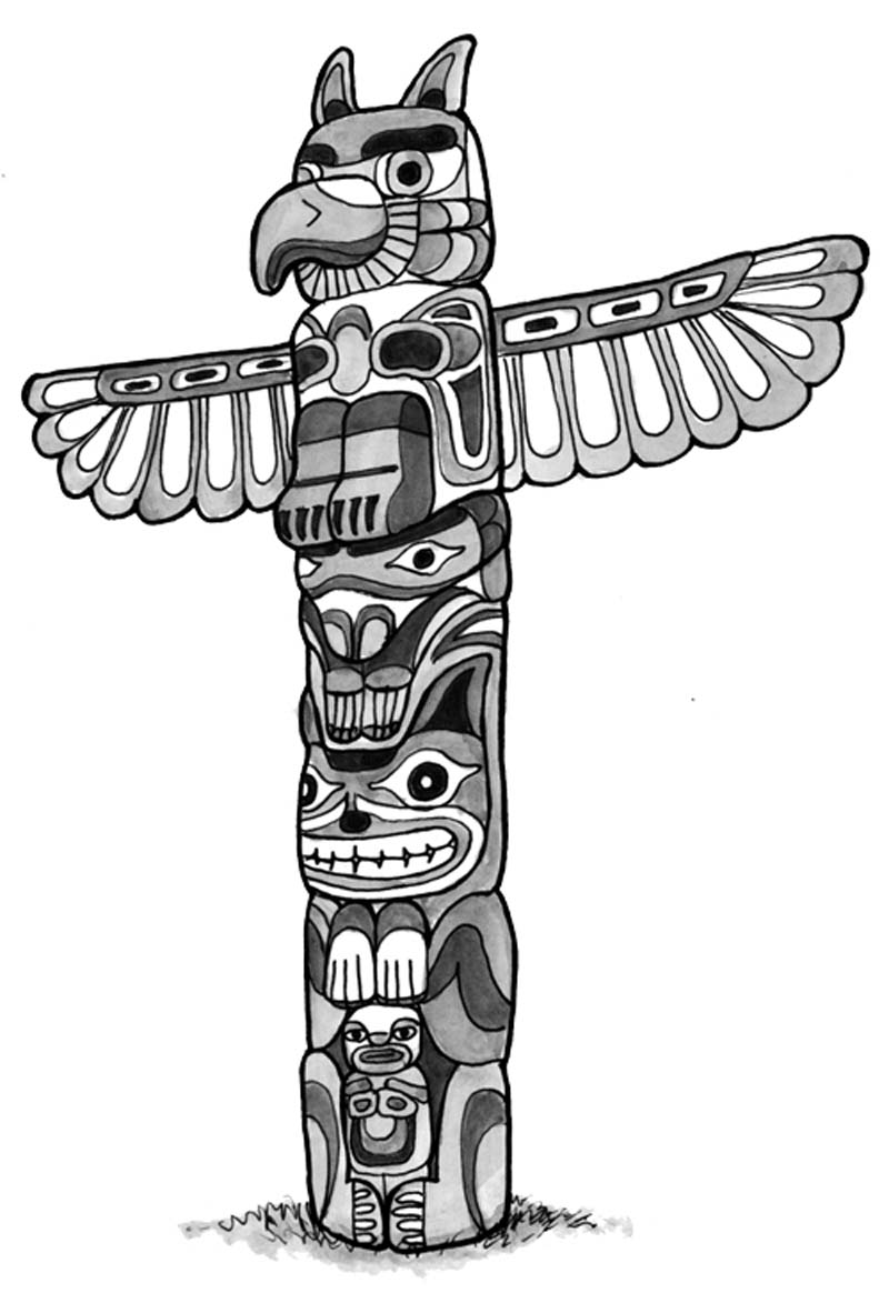 Free Totem Outline Cliparts, Download Free Totem Outline Cliparts png