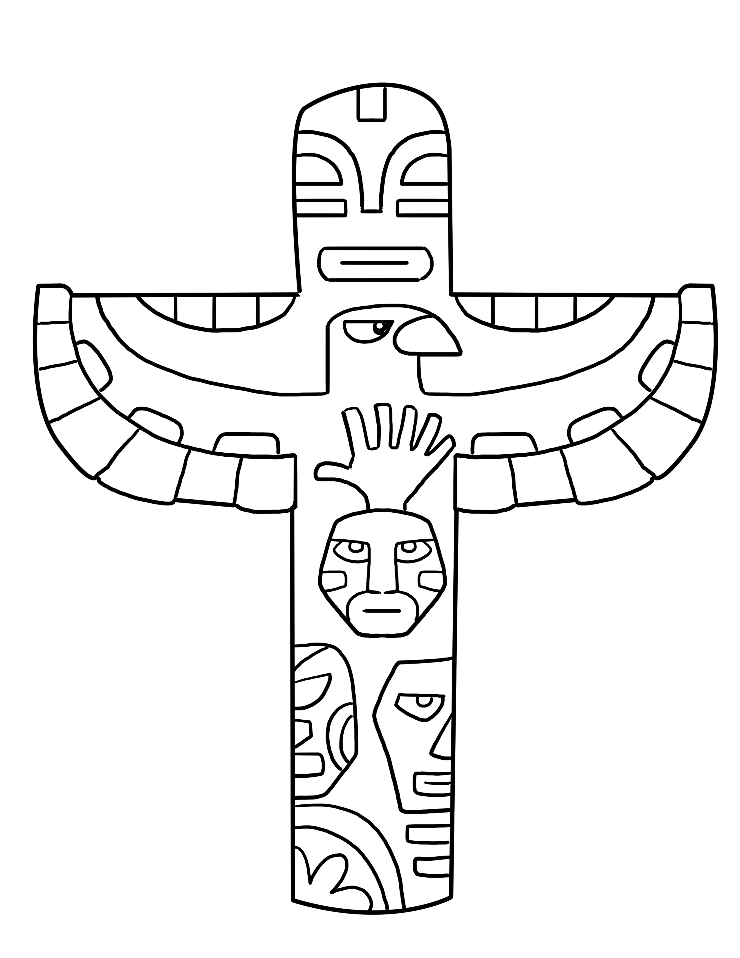 Free Totem Outline Cliparts, Download Free Totem Outline Cliparts png