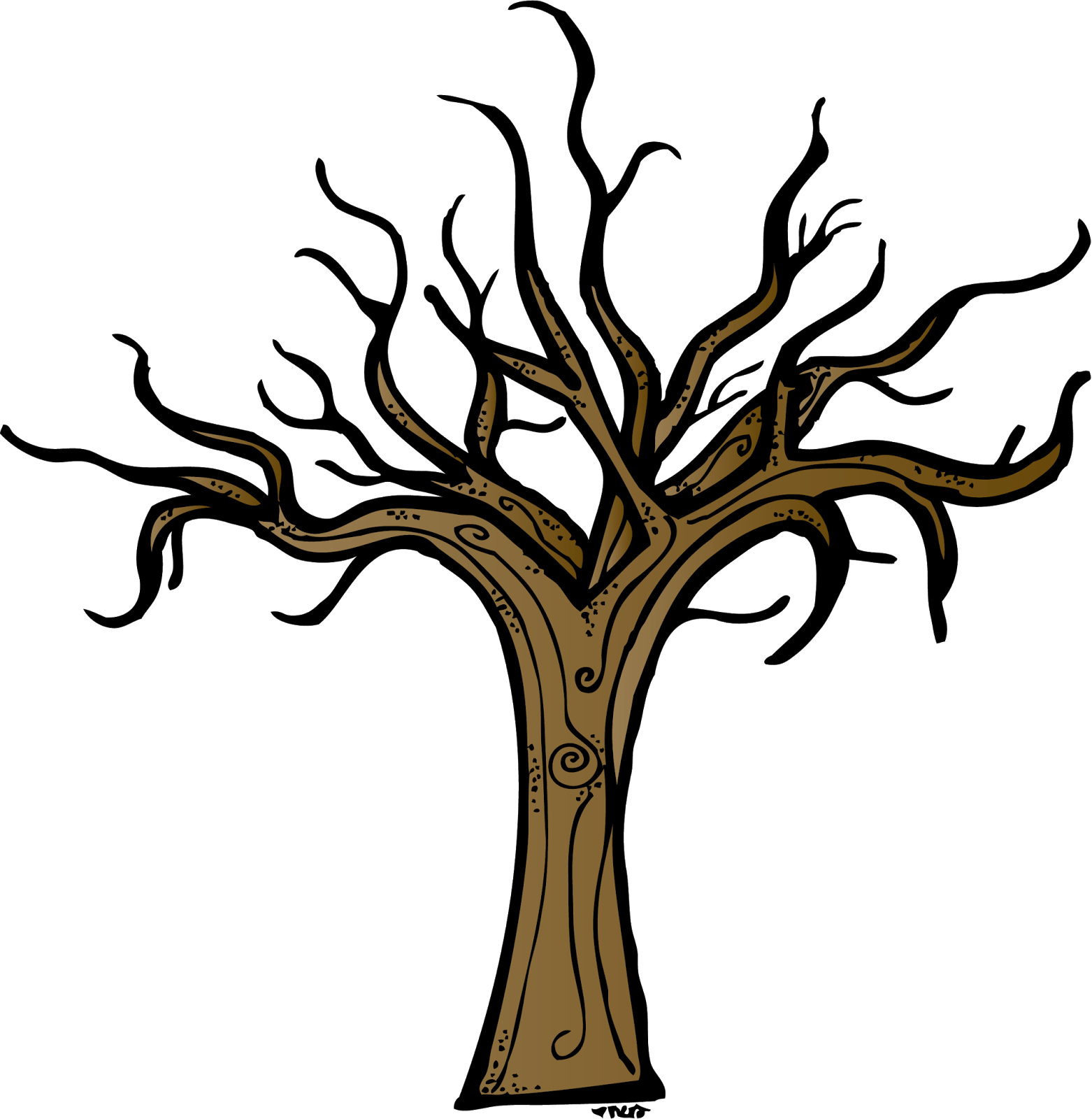 Bare Brown Tree Clipart