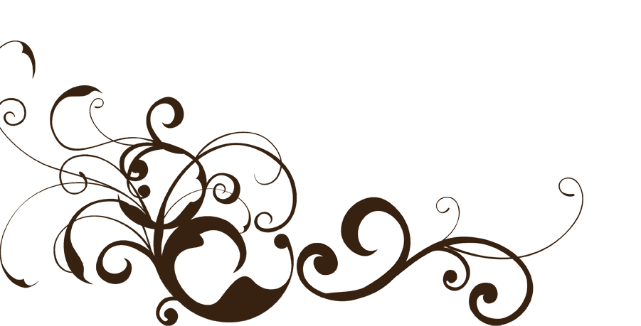 Decorative swirl clipart with no background