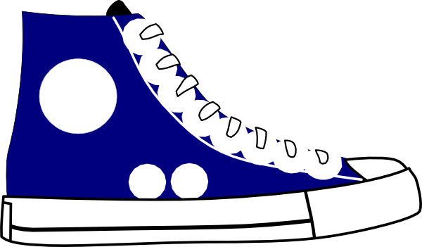 Converse Shoe Walking Clipart
