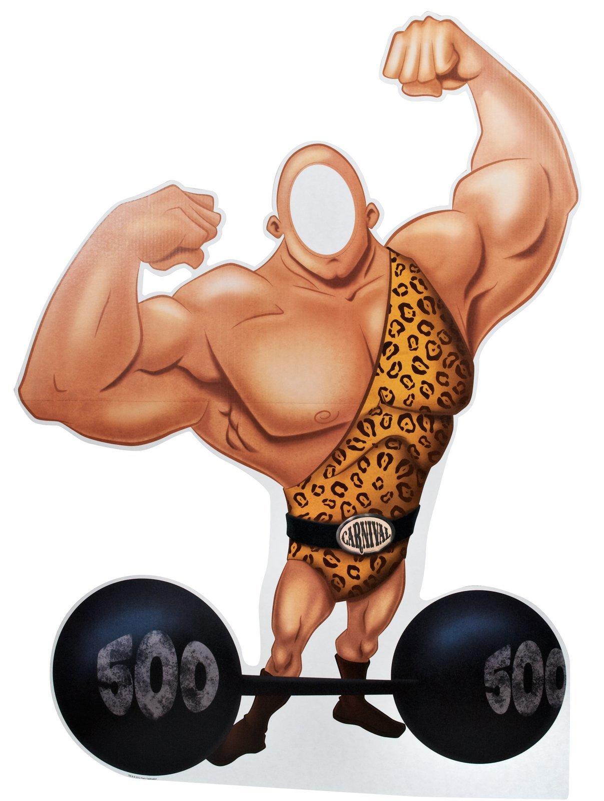 Carnival muscle man clipart