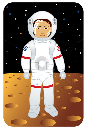 Astronaut And Moon Clipart