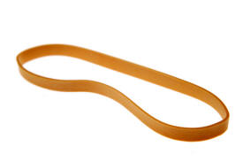 Stretched rubber band clip art