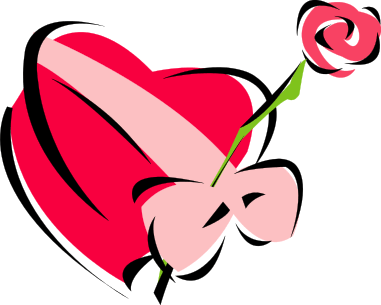 Free Valentine Flowers Clipart, 1 page of Public Domain Clip Art