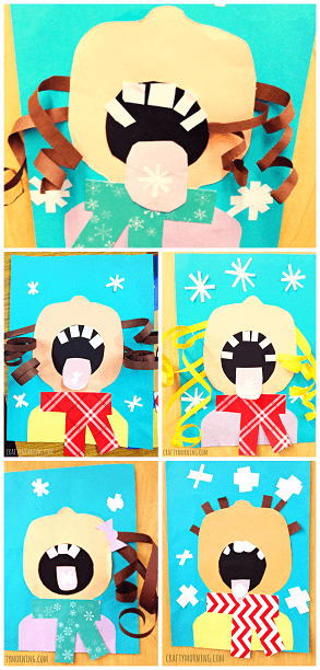 Children Catching Snowflakes