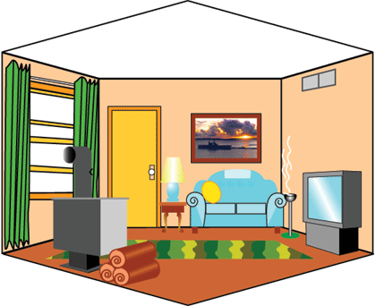 buchhalterin clipart house