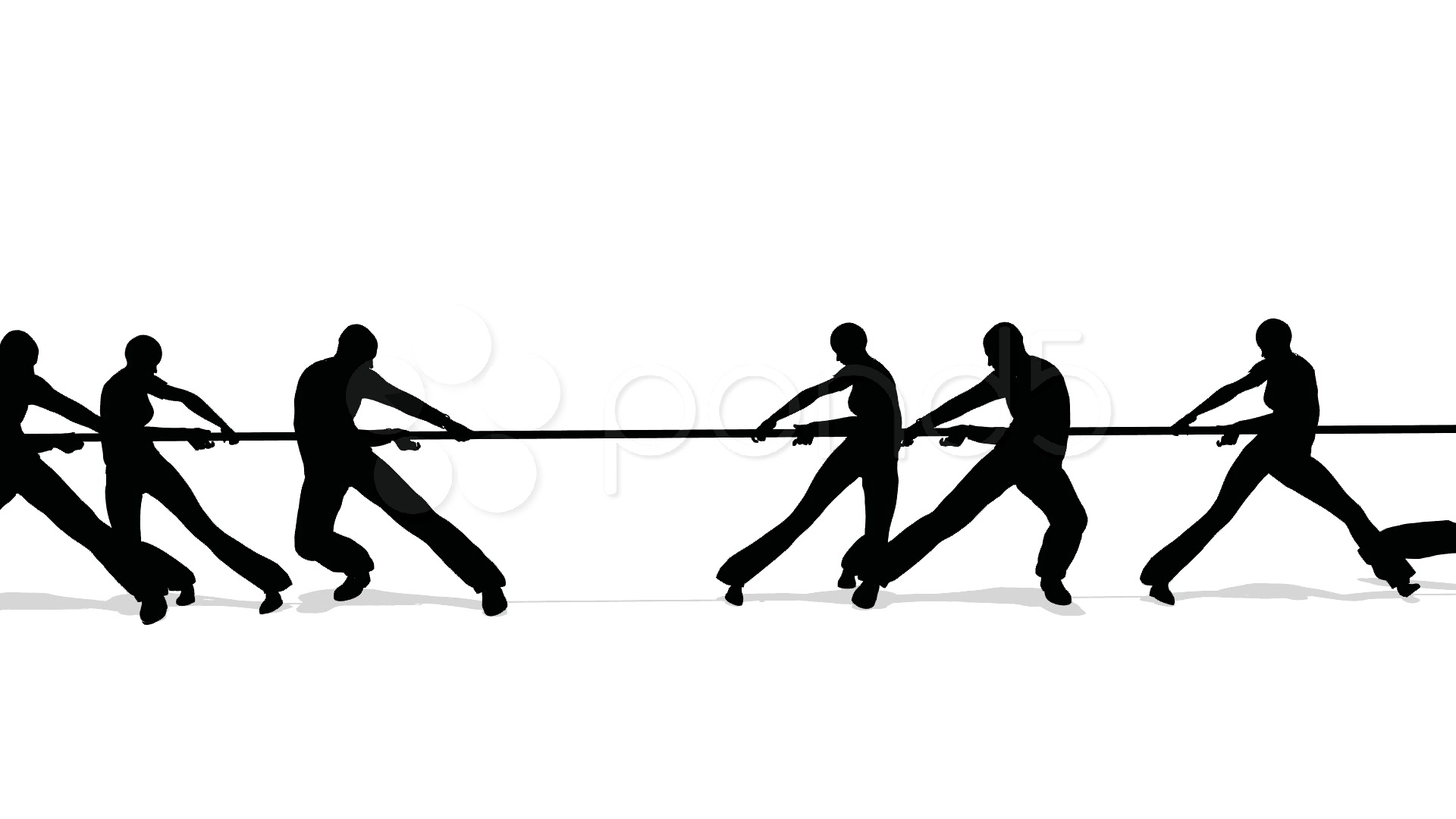 Tug of war clipart black and white.