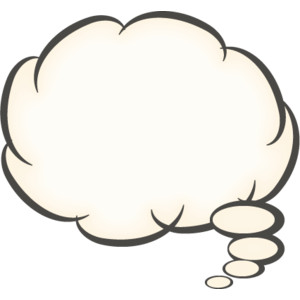 Thought cloud clip art