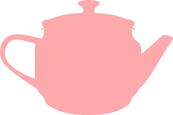 Pink And Green Teapot Clipart