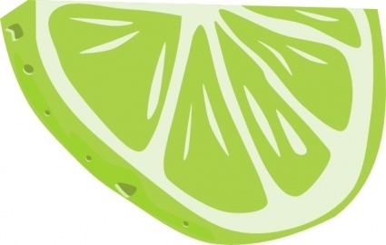 Key Lime Pie Slice Clipart