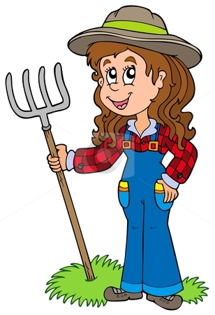 Farm Girl Clipart