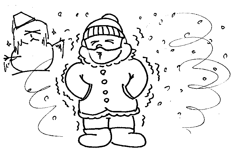 Cold Weather Clipart Black And White