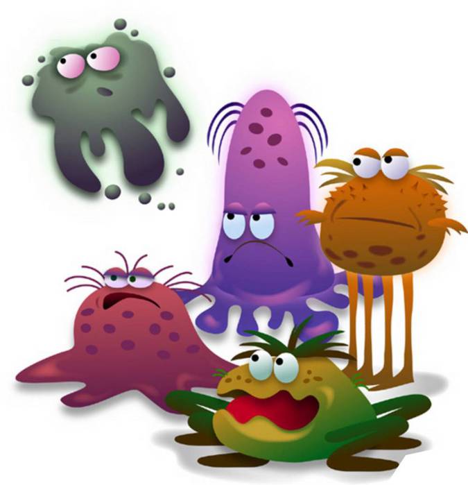 Funny Germs Clipart
