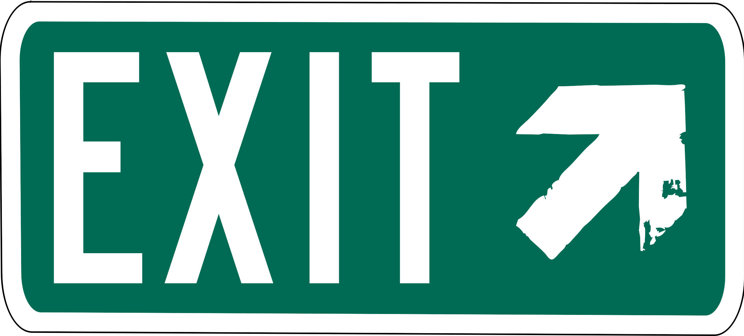 Clip Arts Related To : exit sign. 