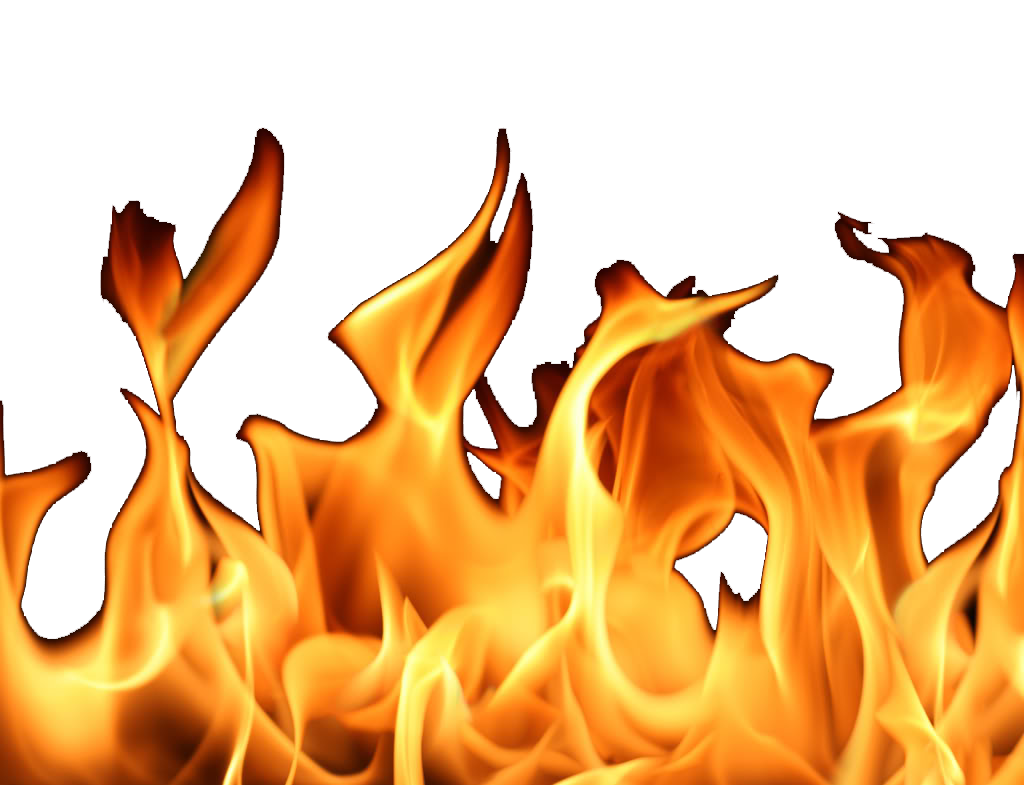 fire white background - Clip Art Library