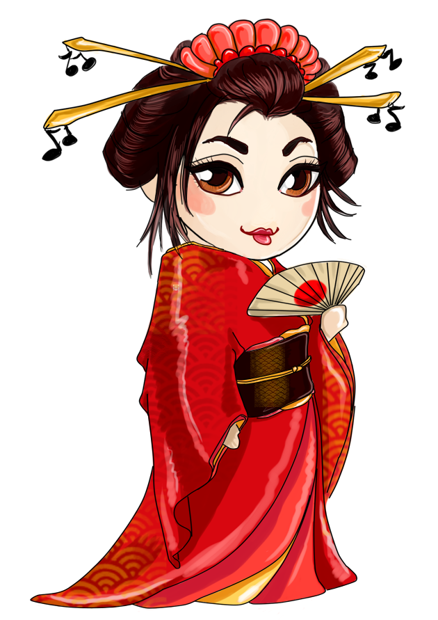 geisha girl clipart - photo #15