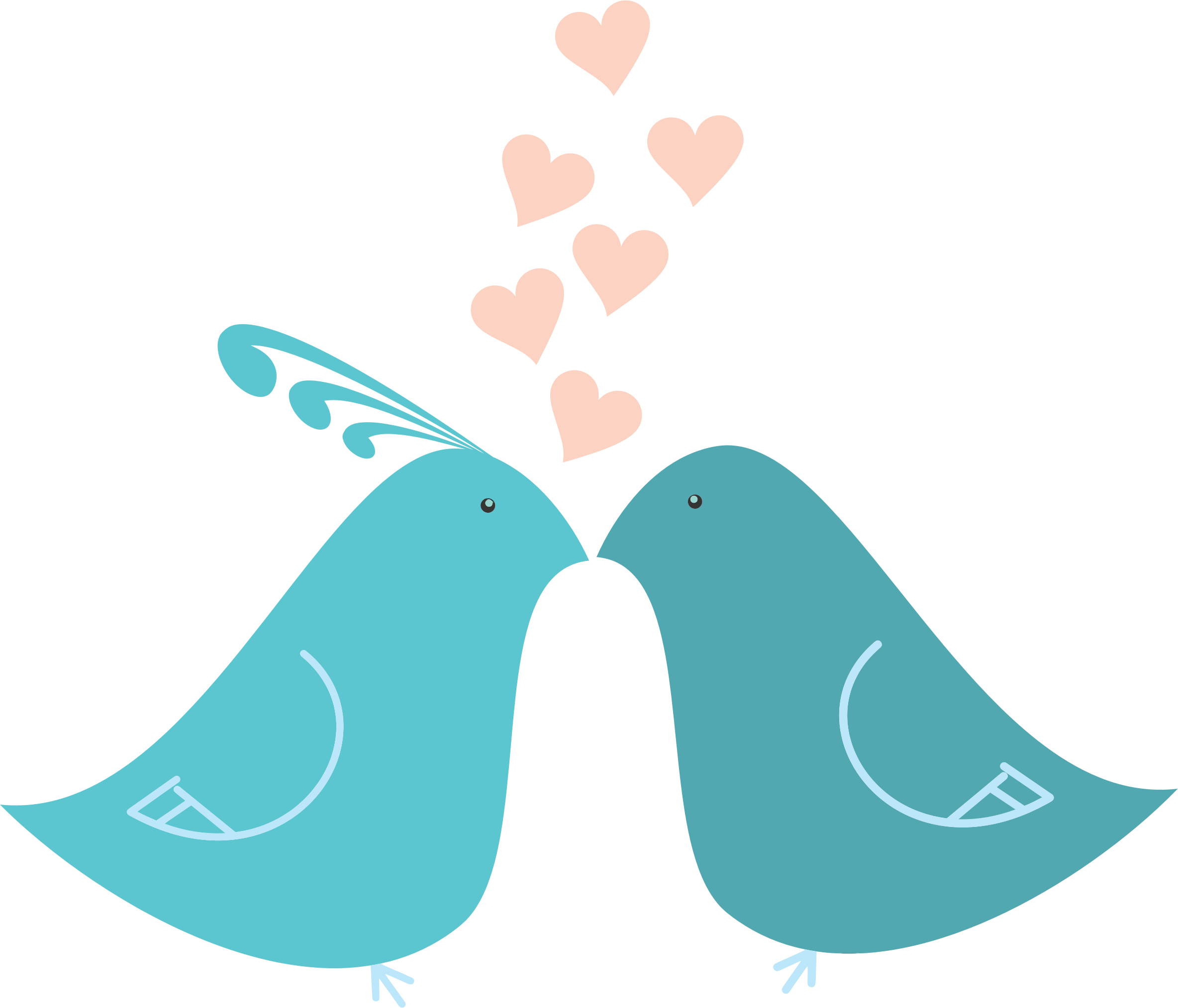 Love Birds PNG Clipart 
