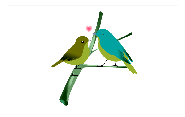 Love Birds Transparent 