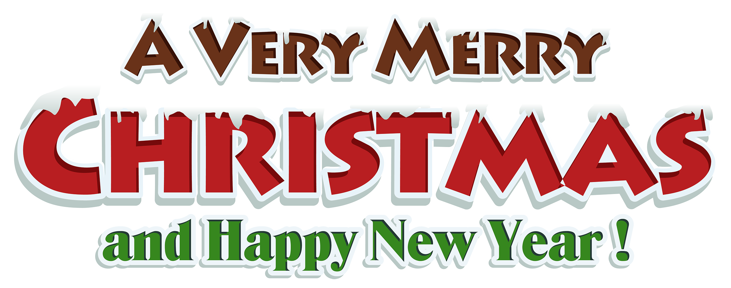 Merry Christmas Text PNG Clipart 