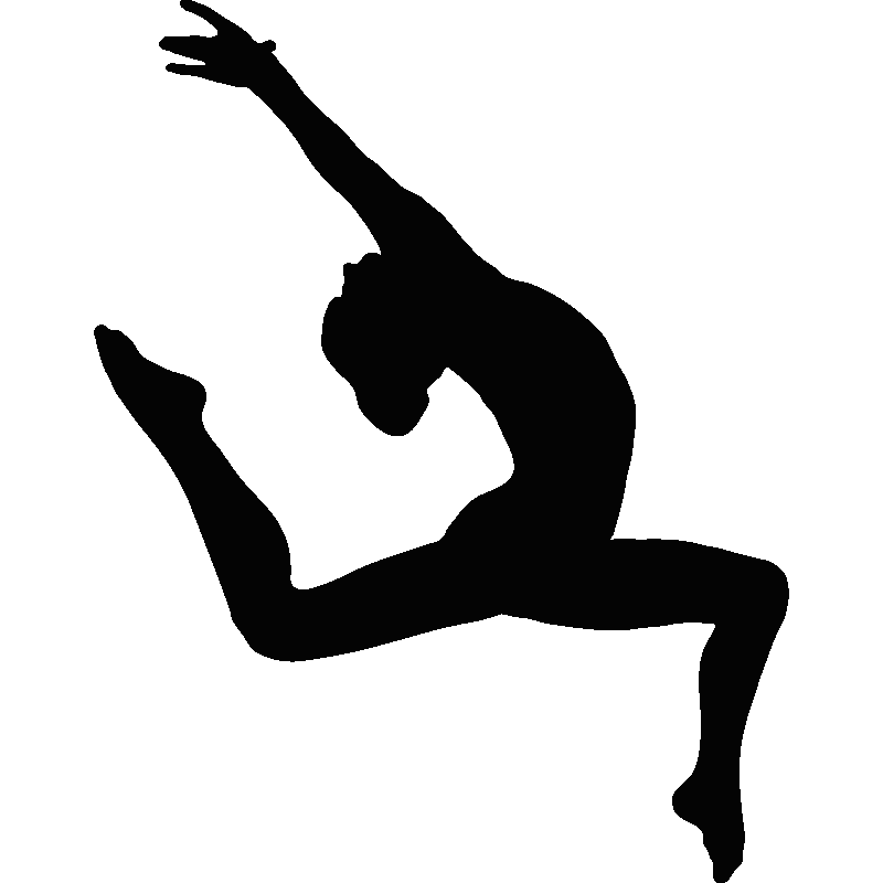 gymnastics clipart black and white free - photo #42