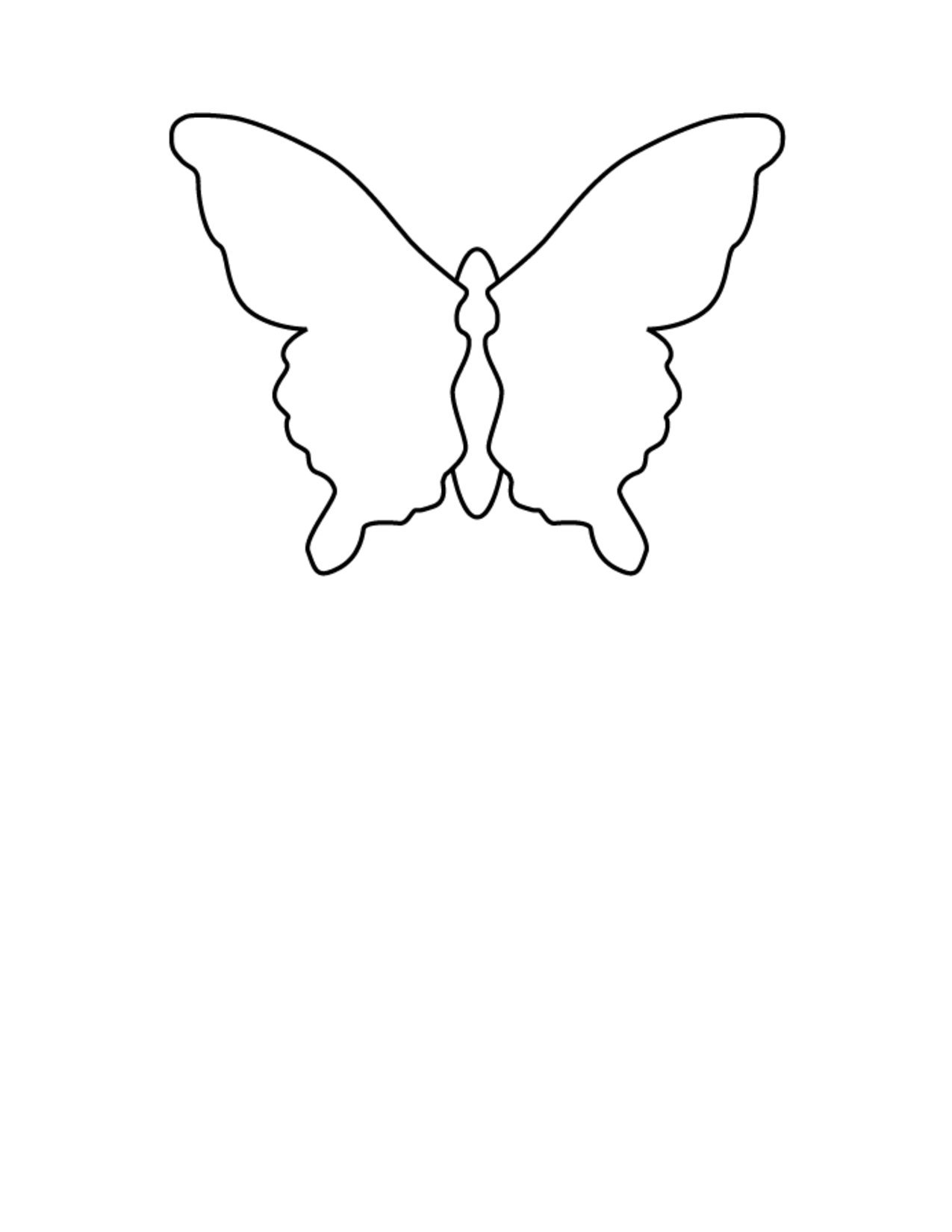 Clip Arts Related To : printable butterfly puppet template. view all Butter...