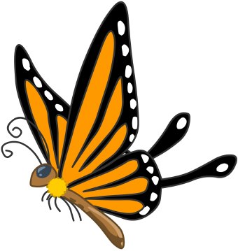 Flying Butterfly Clipart | Clipart library - Free Clipart Images