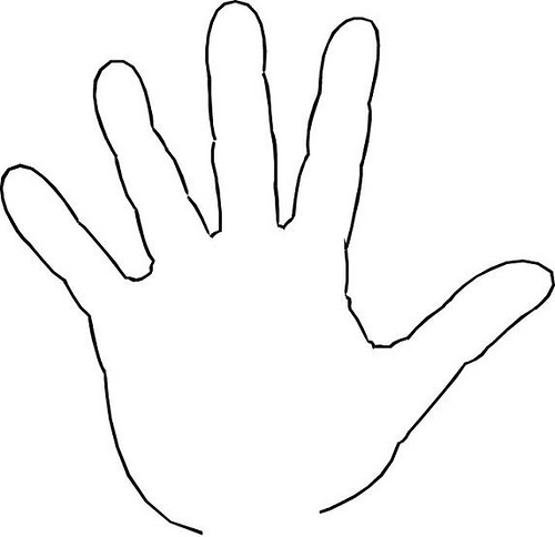 Free Handprint Outline Download Free Handprint Outline Png Images 