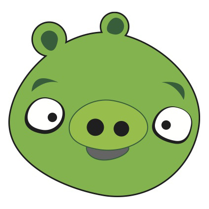Download Angry Birds Pig Vector Free