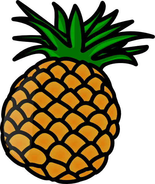 Pineapple clip art - vector clip art online, royalty free  public 