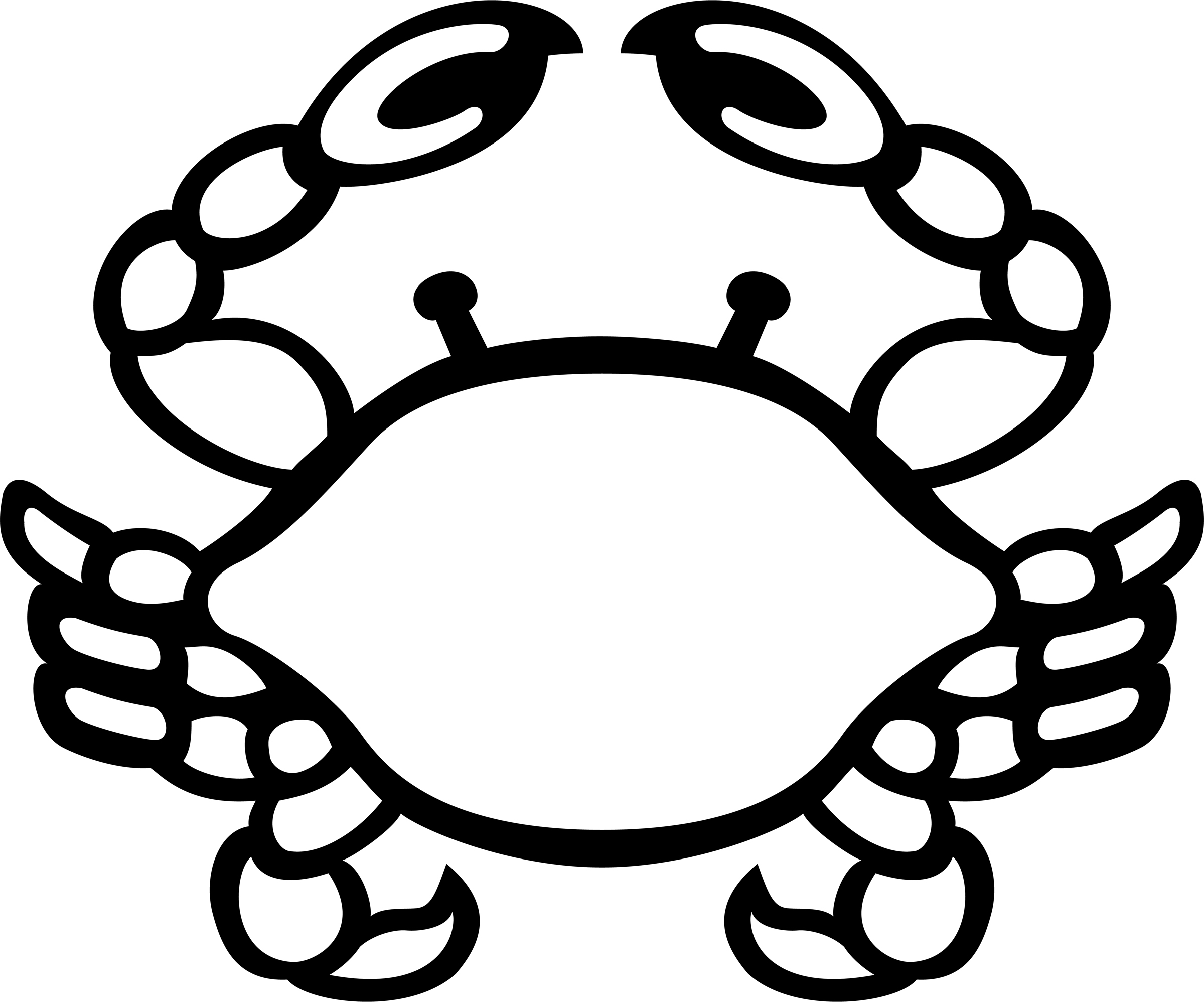 Crab Clip Art Black And White | Clipart library - Free Clipart Images