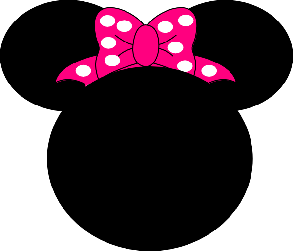 Pink Mouse Bow clip art - vector clip art online, royalty free 