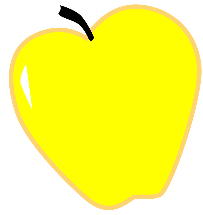 clipart apple with heart - photo #26