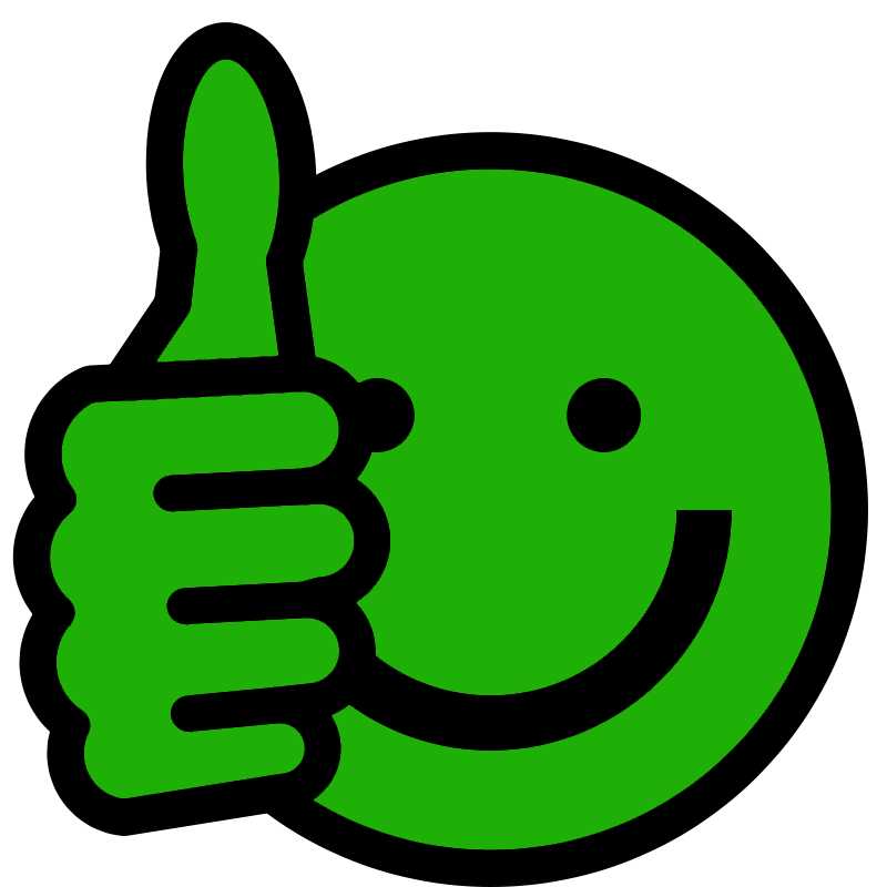 thumbs up smiley face clip art