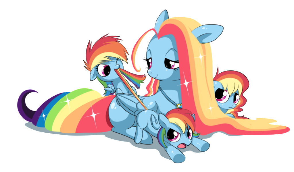 rainbow family by equestriaboy 