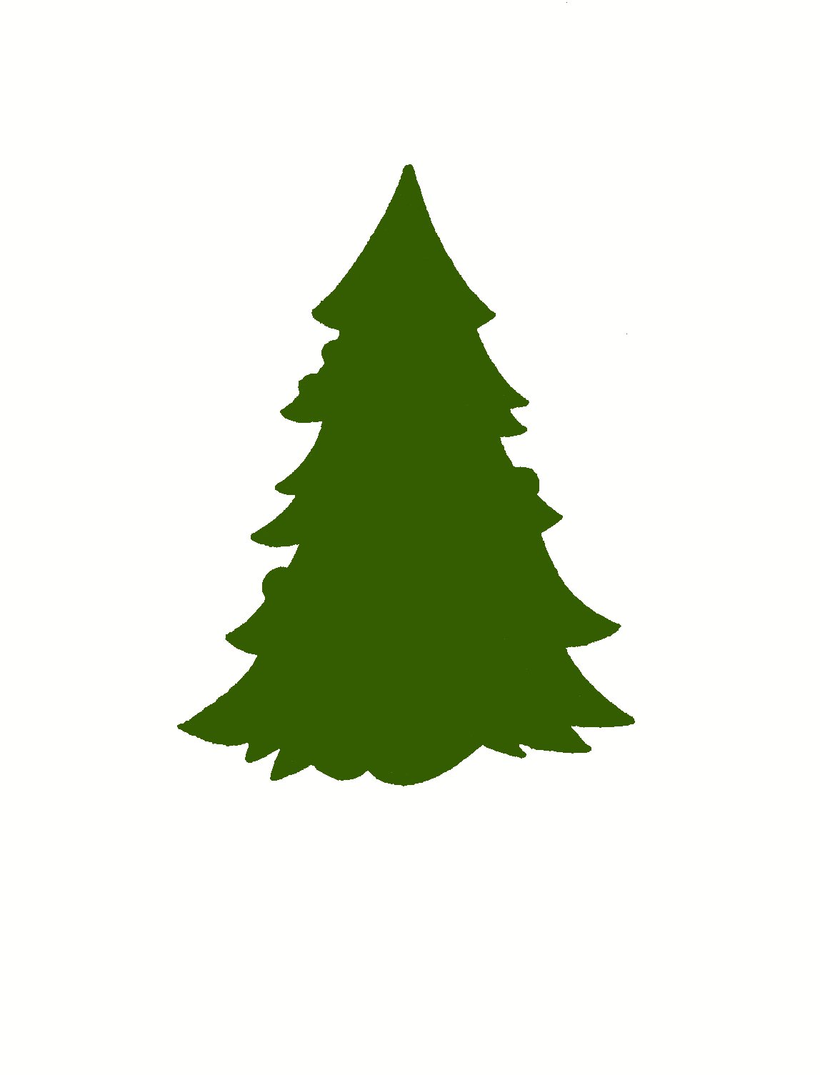 Christmas Tree Silhouette - Clipart library