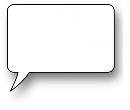 Speech Bubble Free vector in Open office drawing svg ( .svg 