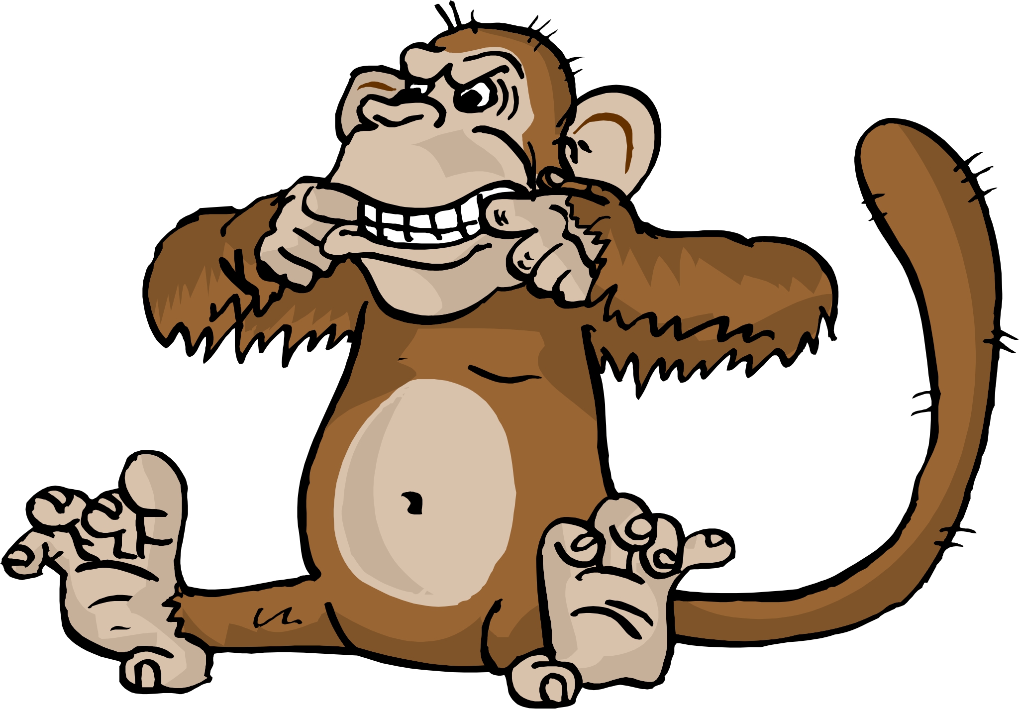 Cartoon Monkey Faces - Clipart library