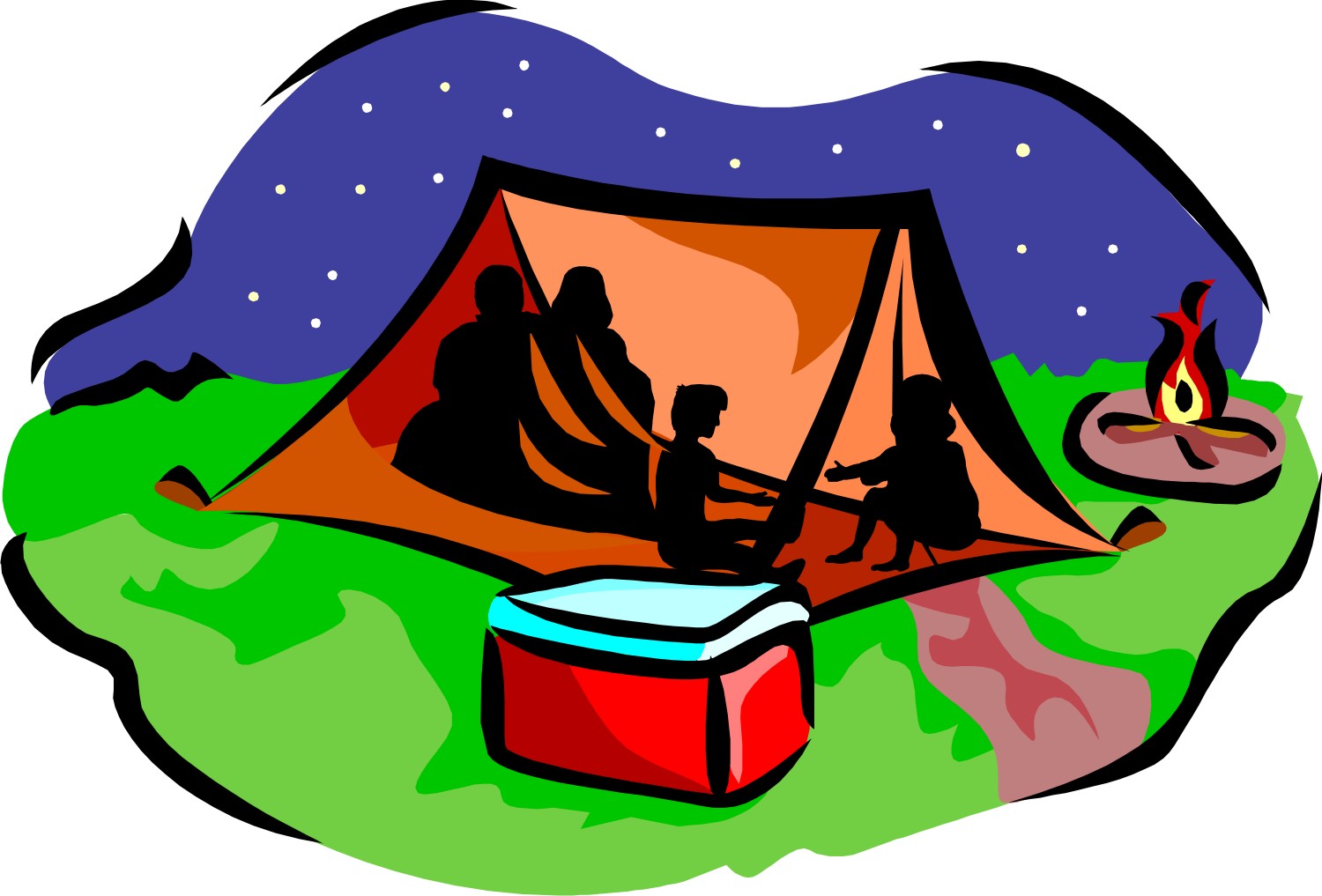 Clipart Sleeping Bag Camping - Clipart library