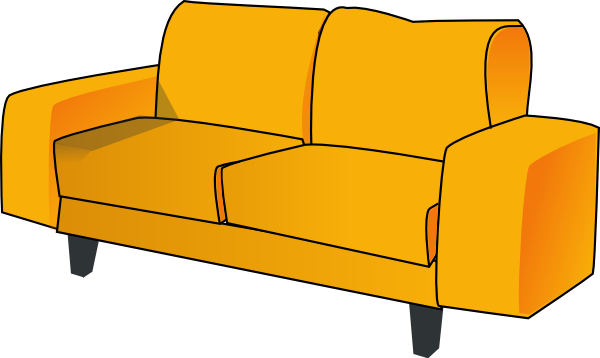 Couch clip art - vector clip art online, royalty free  public domain