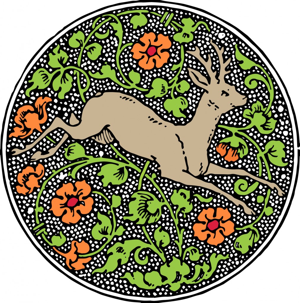 Vintage Deer Emblem Free Clipart Image | Oh So Nifty Vintage Graphics